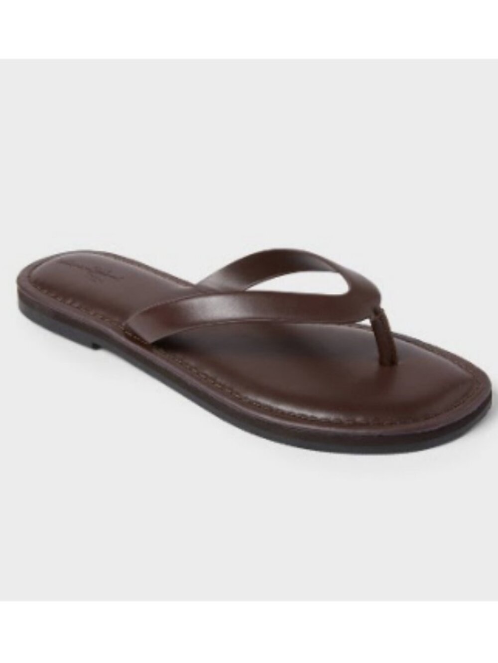 NWT Universal Thread Brown Square Toe Memory Foam Flip Flop